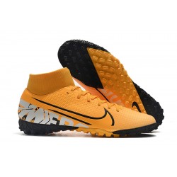 Kopačky Nike Mercurial Superfly VII Academy TF oranžový Černá Šedá 39-45