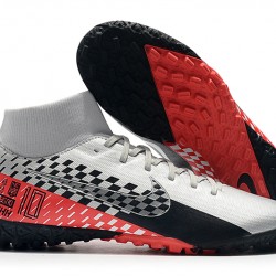 Kopačky Nike Mercurial Superfly VII Academy TF Stříbro Černá Červené 39-45
