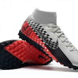 Kopačky Nike Mercurial Superfly VII Academy TF Stříbro Černá Červené 39-45