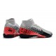 Kopačky Nike Mercurial Superfly VII Academy TF Stříbro Černá Červené 39-45