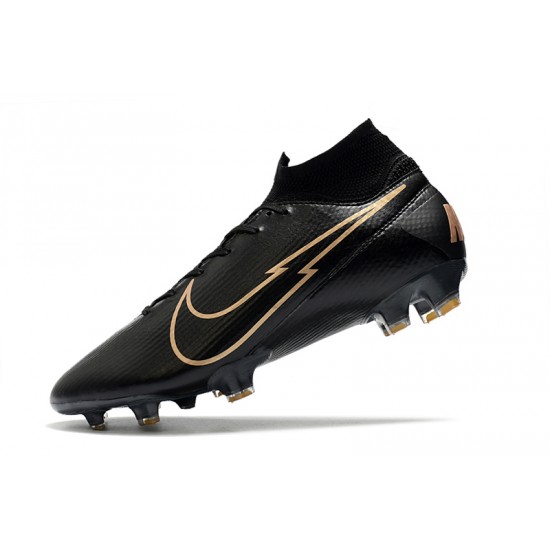 Kopačky Nike Mercurial Superfly 7 Elite FG Černá Zlato 39-45