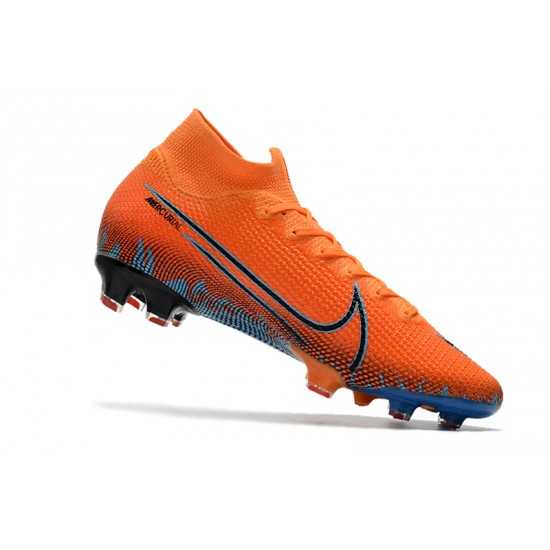 Kopačky Nike Mercurial Superfly 7 Elite FG oranžový Modrý 39-45