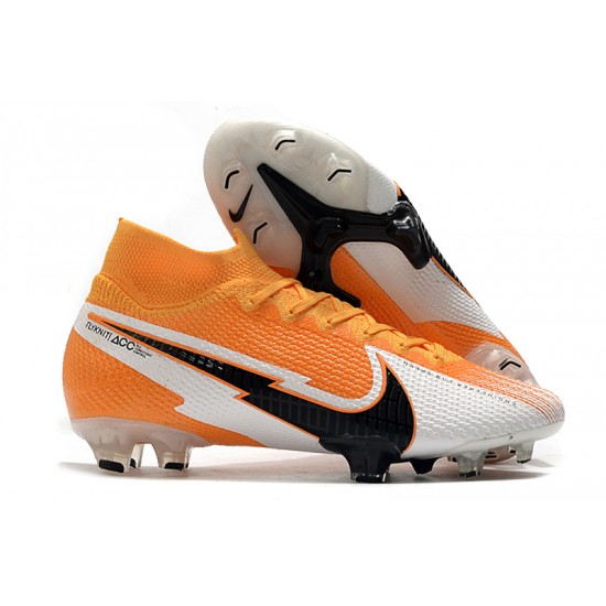 Kopačky Nike Mercurial Superfly 7 Elite FG oranžový Bílá Černá 39-45