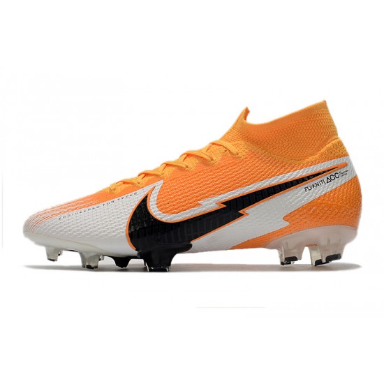 Kopačky Nike Mercurial Superfly 7 Elite FG oranžový Bílá Černá 39-45