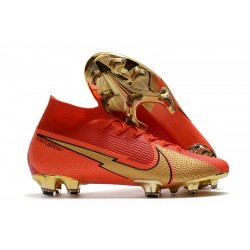 Kopačky Nike Mercurial Superfly 7 Elite FG Červené Zlato 39-45