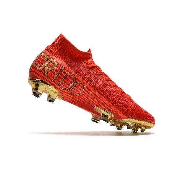 Kopačky Nike Mercurial Superfly 7 Elite FG Červené Zlato 39-45