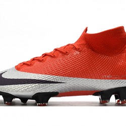 Kopačky Nike Mercurial Superfly 7 Elite FG Červené Stříbro Nachový 39-45