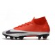 Kopačky Nike Mercurial Superfly 7 Elite FG Červené Stříbro Nachový 39-45