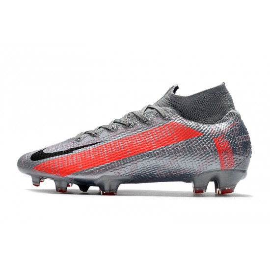 Kopačky Nike Mercurial Superfly 7 Elite FG Stříbro Červené 39-45