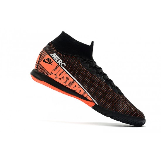 Kopačky Nike Mercurial Superfly 7 Elite MDS IC Černá oranžový 39-45