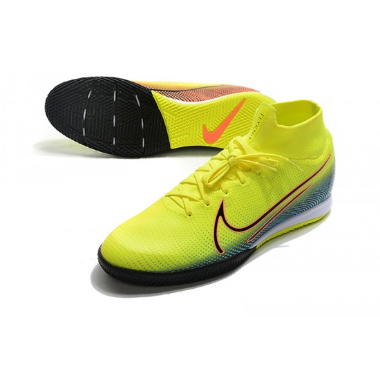 Kopačky Nike Mercurial Superfly 7 Elite MDS IC Zelená Modrý oranžový 39-45