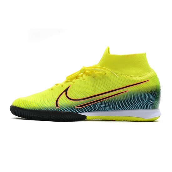 Kopačky Nike Mercurial Superfly 7 Elite MDS IC Zelená Modrý oranžový 39-45