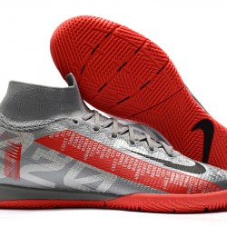 Kopačky Nike Mercurial Superfly 7 Elite MDS IC Stříbro Červené 39-45