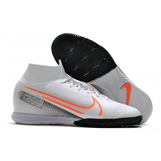 Kopačky Nike Mercurial Superfly 7 Elite MDS IC Bílá oranžový Černá 39-45