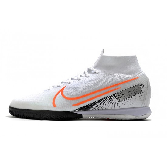 Kopačky Nike Mercurial Superfly 7 Elite MDS IC Bílá oranžový Černá 39-45