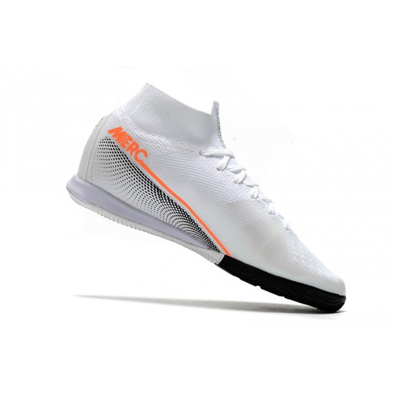 Kopačky Nike Mercurial Superfly 7 Elite MDS IC Bílá oranžový Černá 39-45