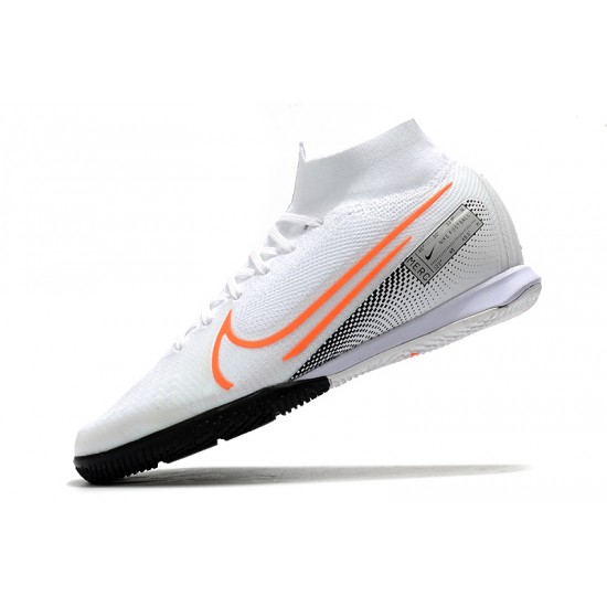 Kopačky Nike Mercurial Superfly 7 Elite MDS IC Bílá oranžový Černá 39-45