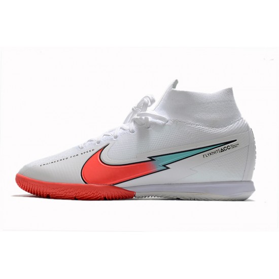 Kopačky Nike Mercurial Superfly 7 Elite MDS IC Bílá Červené Modrý 39-45