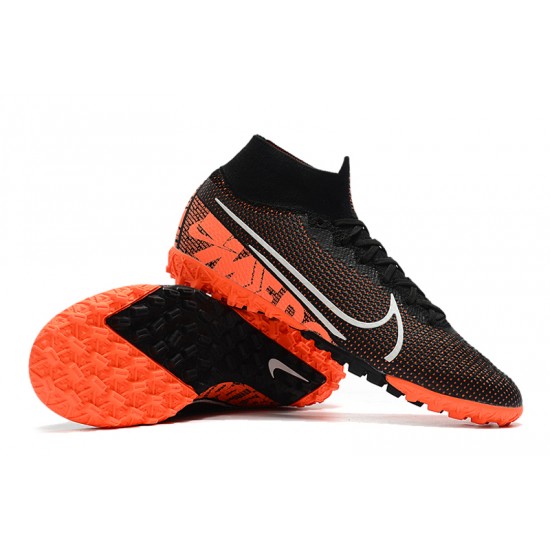 Kopačky Nike Mercurial Superfly 7 Elite MDS TF Černá oranžový Bílá 39-45