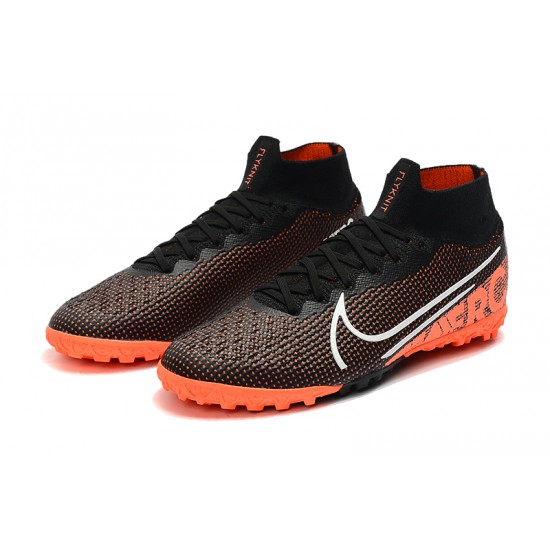 Kopačky Nike Mercurial Superfly 7 Elite MDS TF Černá oranžový Bílá 39-45