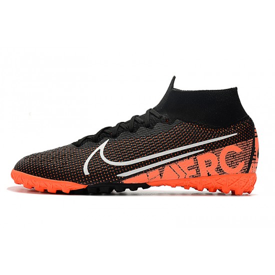 Kopačky Nike Mercurial Superfly 7 Elite MDS TF Černá oranžový Bílá 39-45