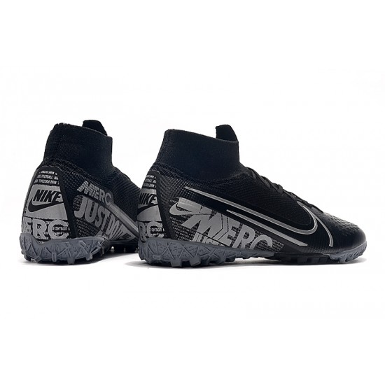 Kopačky Nike Mercurial Superfly 7 Elite MDS TF Černá Stříbro 39-45