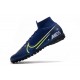 Kopačky Nike Mercurial Superfly 7 Elite MDS TF Modrý Zelená 39-45