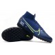 Kopačky Nike Mercurial Superfly 7 Elite MDS TF Modrý Zelená 39-45