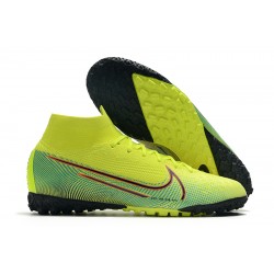 Kopačky Nike Mercurial Superfly 7 Elite MDS TF Zelená oranžový Modrý 39-45