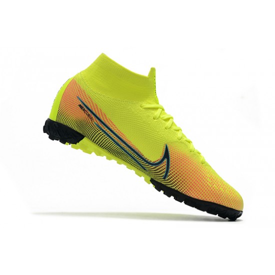 Kopačky Nike Mercurial Superfly 7 Elite MDS TF Zelená oranžový Modrý 39-45