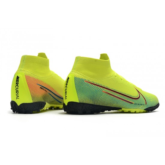 Kopačky Nike Mercurial Superfly 7 Elite MDS TF Zelená oranžový Modrý 39-45