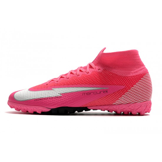 Kopačky Nike Mercurial Superfly 7 Elite MDS TF Růžový Bílá 39-45