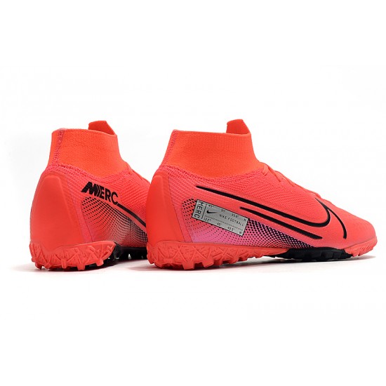 Kopačky Nike Mercurial Superfly 7 Elite MDS TF Červené Růžový Černá 39-45