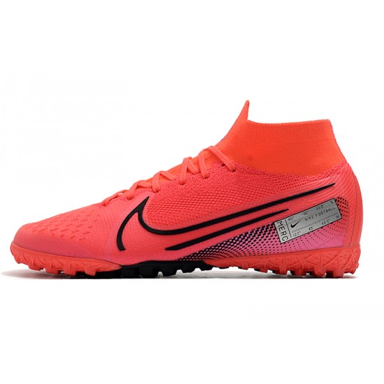 Kopačky Nike Mercurial Superfly 7 Elite MDS TF Červené Růžový Černá 39-45