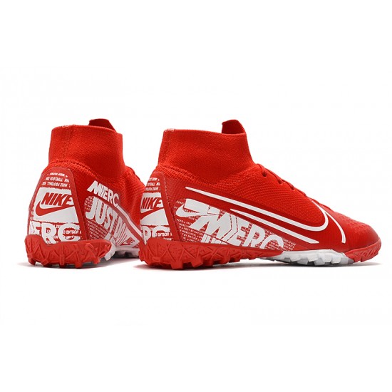 Kopačky Nike Mercurial Superfly 7 Elite MDS TF Červené Bílá 39-45