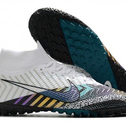 Kopačky Nike Mercurial Superfly 7 Elite MDS TF Bílá Černá Modrý 39-45