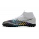 Kopačky Nike Mercurial Superfly 7 Elite MDS TF Bílá Černá Modrý 39-45