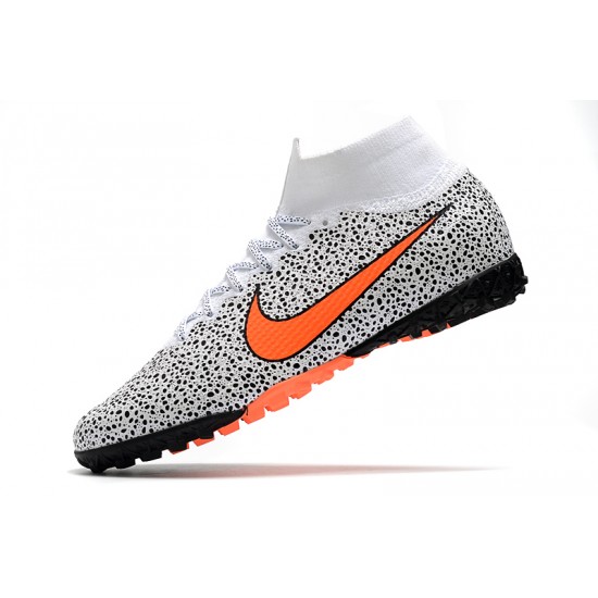 Kopačky Nike Mercurial Superfly 7 Elite MDS TF Bílá Černá oranžový 39-45