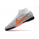 Kopačky Nike Mercurial Superfly 7 Elite MDS TF Bílá Černá oranžový 39-45