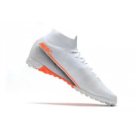 Kopačky Nike Mercurial Superfly 7 Elite MDS TF Bílá oranžový Černá 39-45