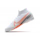 Kopačky Nike Mercurial Superfly 7 Elite MDS TF Bílá oranžový Černá 39-45