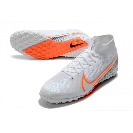 Kopačky Nike Mercurial Superfly 7 Elite MDS TF Bílá oranžový Černá 39-45