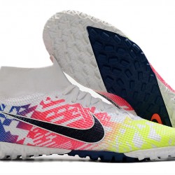 Kopačky Nike Mercurial Superfly 7 Elite MDS TF Bílá Rainbow Černá 39-45