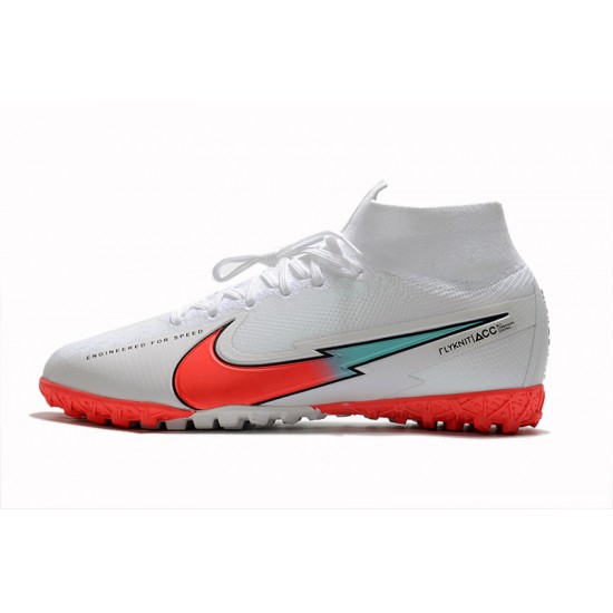 Kopačky Nike Mercurial Superfly 7 Elite MDS TF Bílá Červené Modrý 39-45