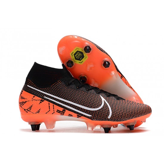 Kopačky Nike Mercurial Superfly 7 Elite SG-PRO AC Černá oranžový Bílá 39-45