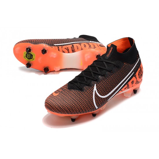 Kopačky Nike Mercurial Superfly 7 Elite SG-PRO AC Černá oranžový Bílá 39-45