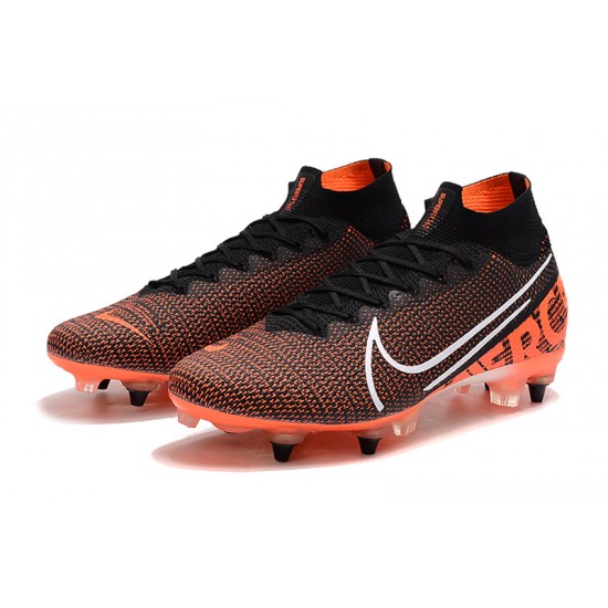 Kopačky Nike Mercurial Superfly 7 Elite SG-PRO AC Černá oranžový Bílá 39-45