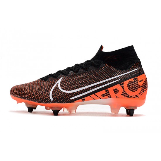 Kopačky Nike Mercurial Superfly 7 Elite SG-PRO AC Černá oranžový Bílá 39-45