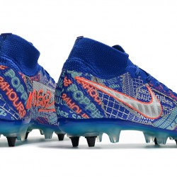 Kopačky Nike Mercurial Superfly 7 Elite SG-PRO AC Modrý oranžový Stříbro 39-45