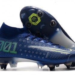 Kopačky Nike Mercurial Superfly 7 Elite SG-PRO AC Modrý Bílá Zelená 39-45